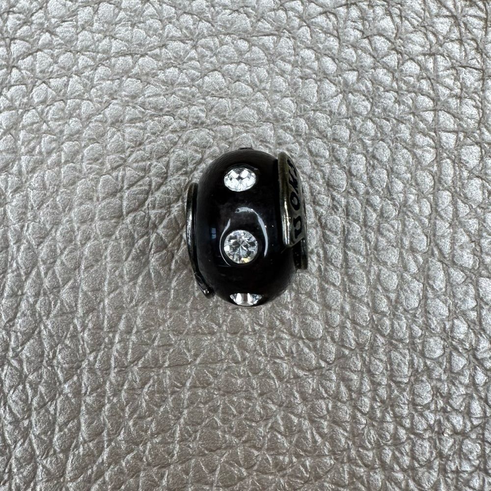 Helzberg Diamonds - Black Resin & Crystal Charm